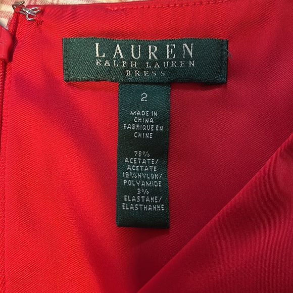 Womens Red midi dress - Picture 4 of 6